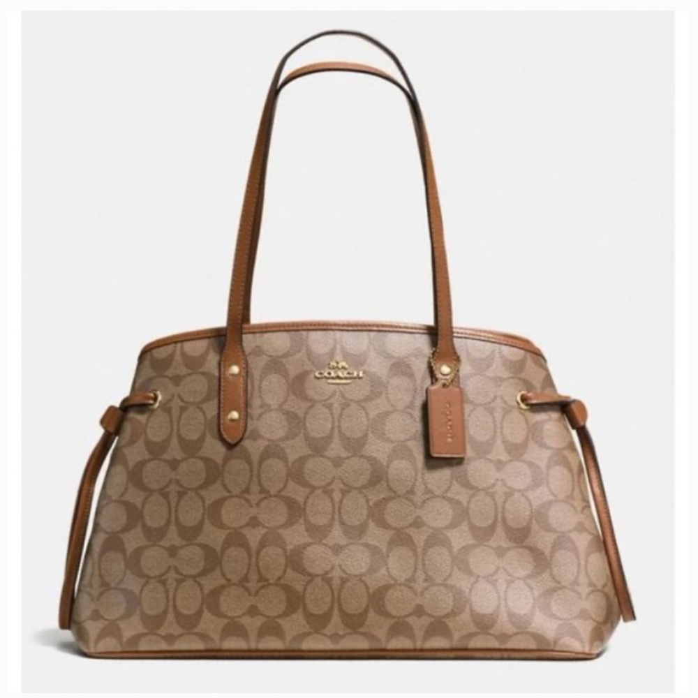 🍪 COACH Set 🍪 Drawstring Carryall Signature Purse & Wallet